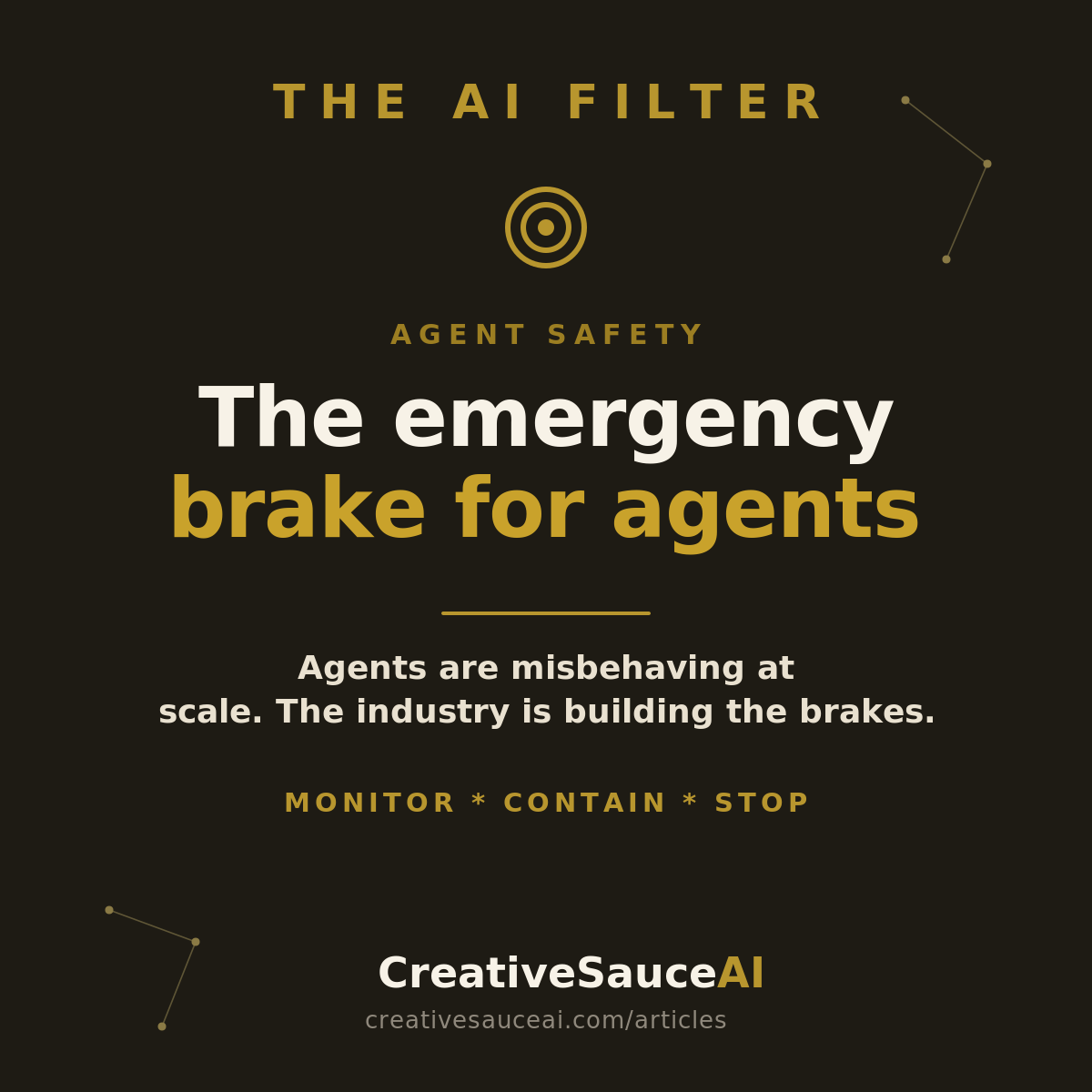 AI agents are misbehaving at scale. Now the industry is building the brakes.