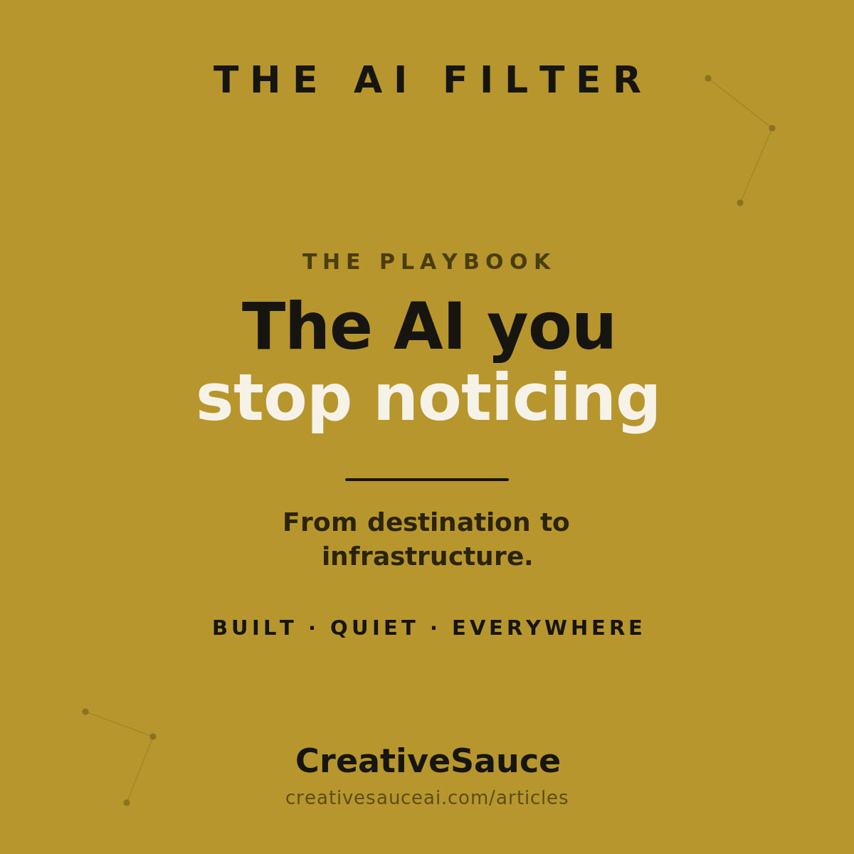 The most important AI may be the AI you stop noticing.