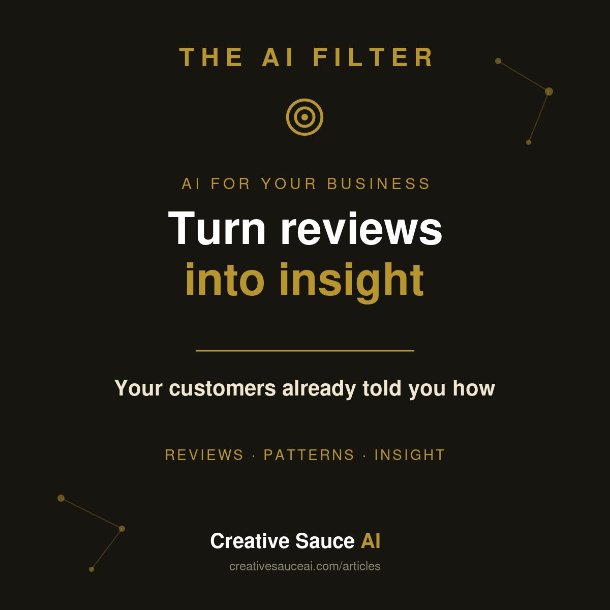 How to turn your customer reviews into insight with AI