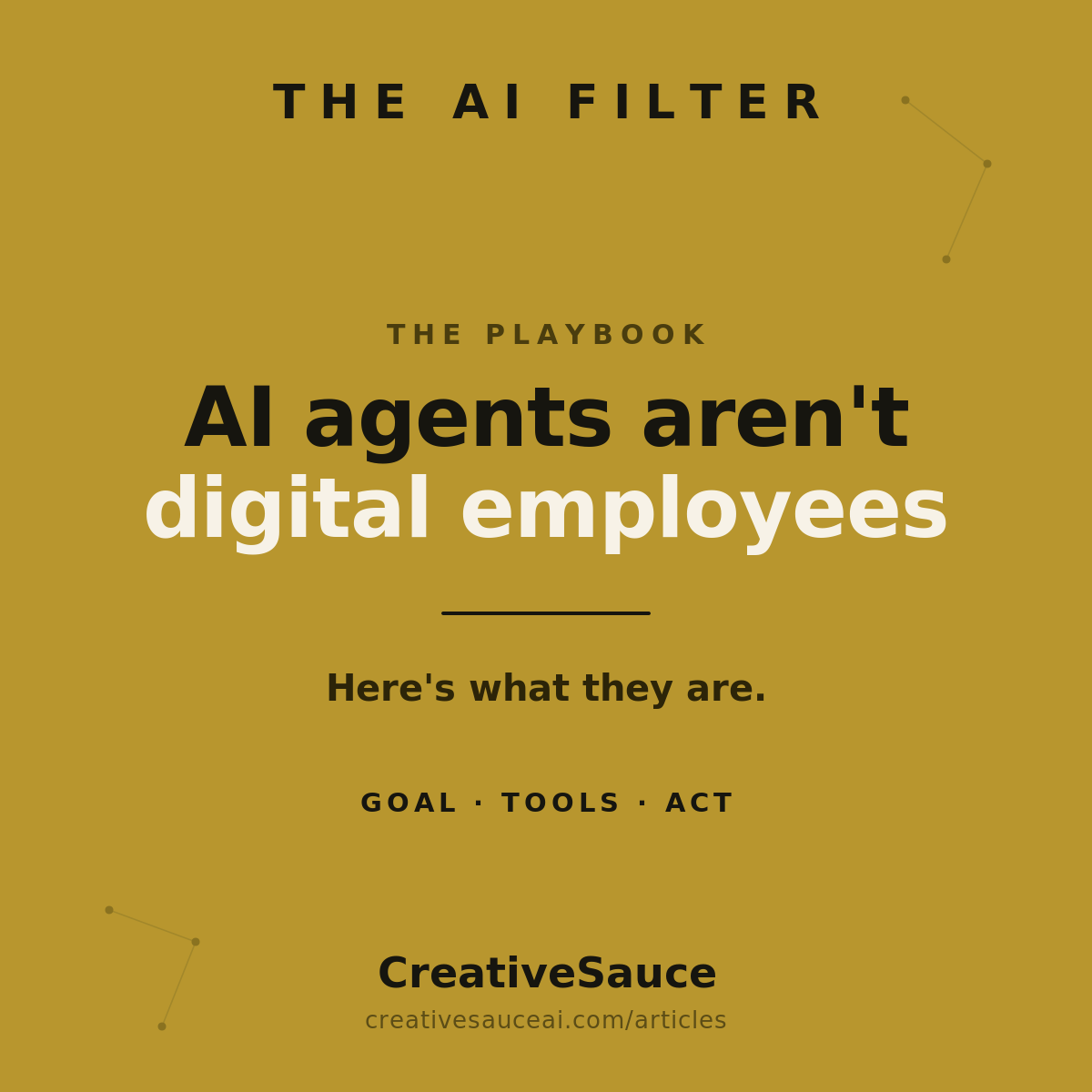 AI agents aren't digital employees. Here's what they actually are.
