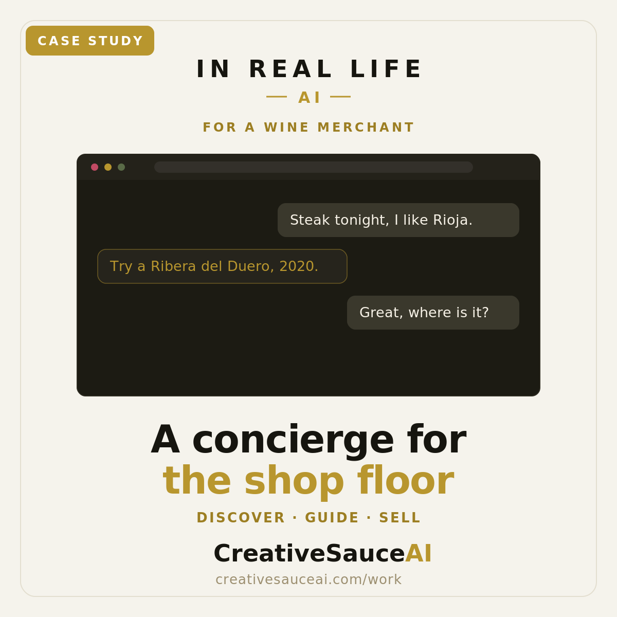 The AI Retail Concierge for the shop floor